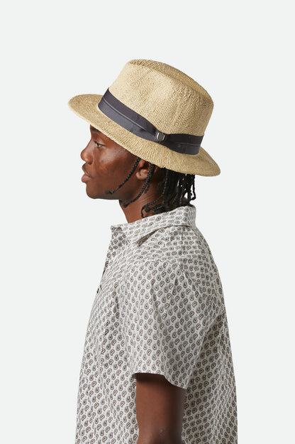 Brixton Roma Straw Fedora