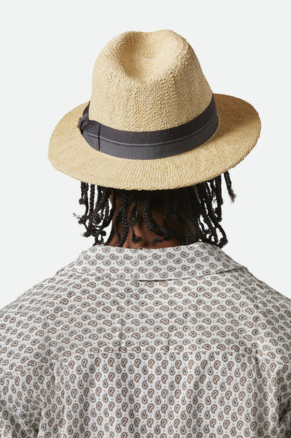 Brixton Roma Straw Fedora