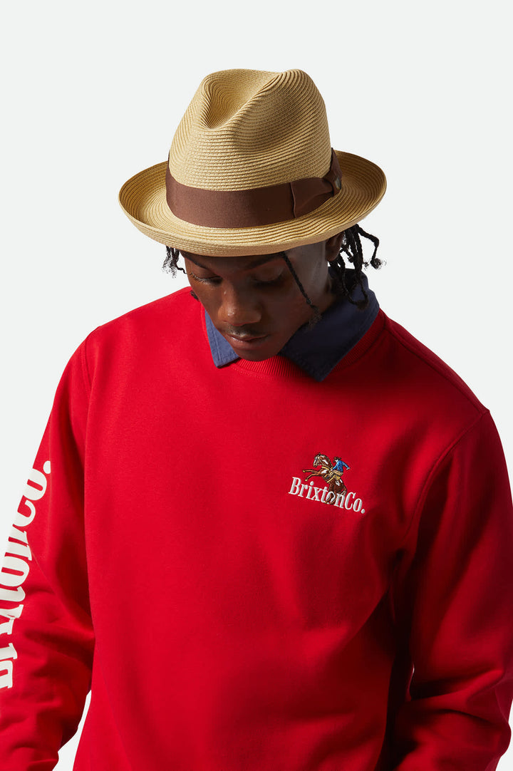 Brixton Roma Straw Fedora