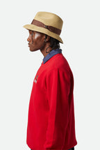 Brixton Roma Straw Fedora