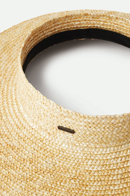 Brixton Joanna Straw Visor