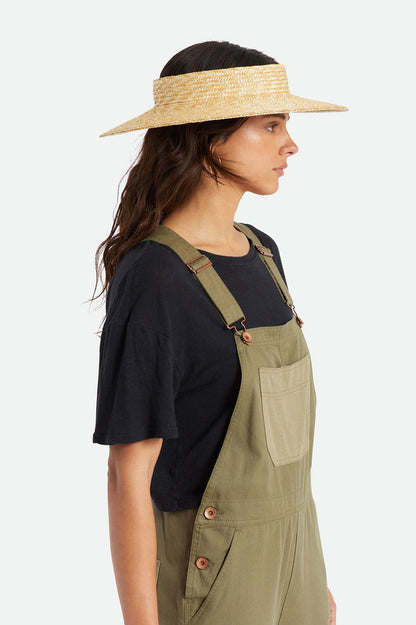 Brixton Joanna Straw Visor