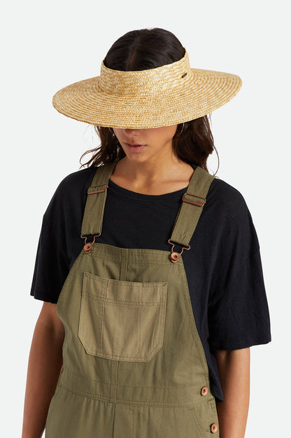 Brixton Joanna Straw Visor