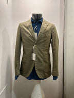 AG TREND GIACCA MONOPETTO VERDE COTONE E SPANDEX 100% MADE IN ITALY GD00 P891