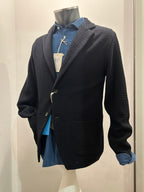 AG TREND GIACCA MONOPETTO 100% COTONE COLORE NAVY 100% MADE IN ITALY GMA9 COT6 43