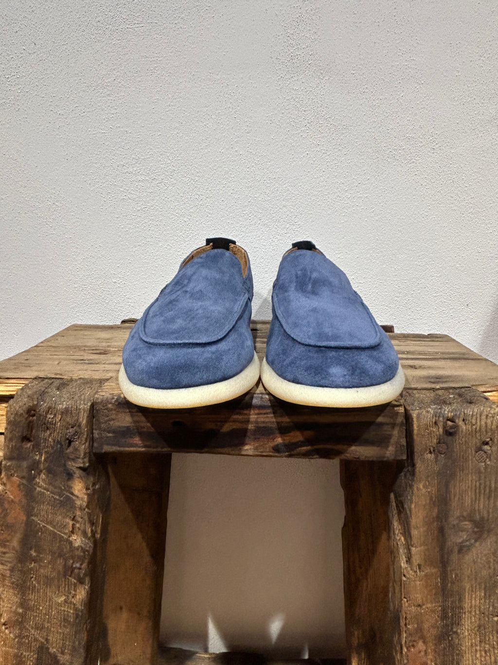 SNEAKERS SLIP ON KEBO 100% PELLE INCAMOSCIO SUOLA IN GOMMA  NATURALE 100% MADE IN ITALY