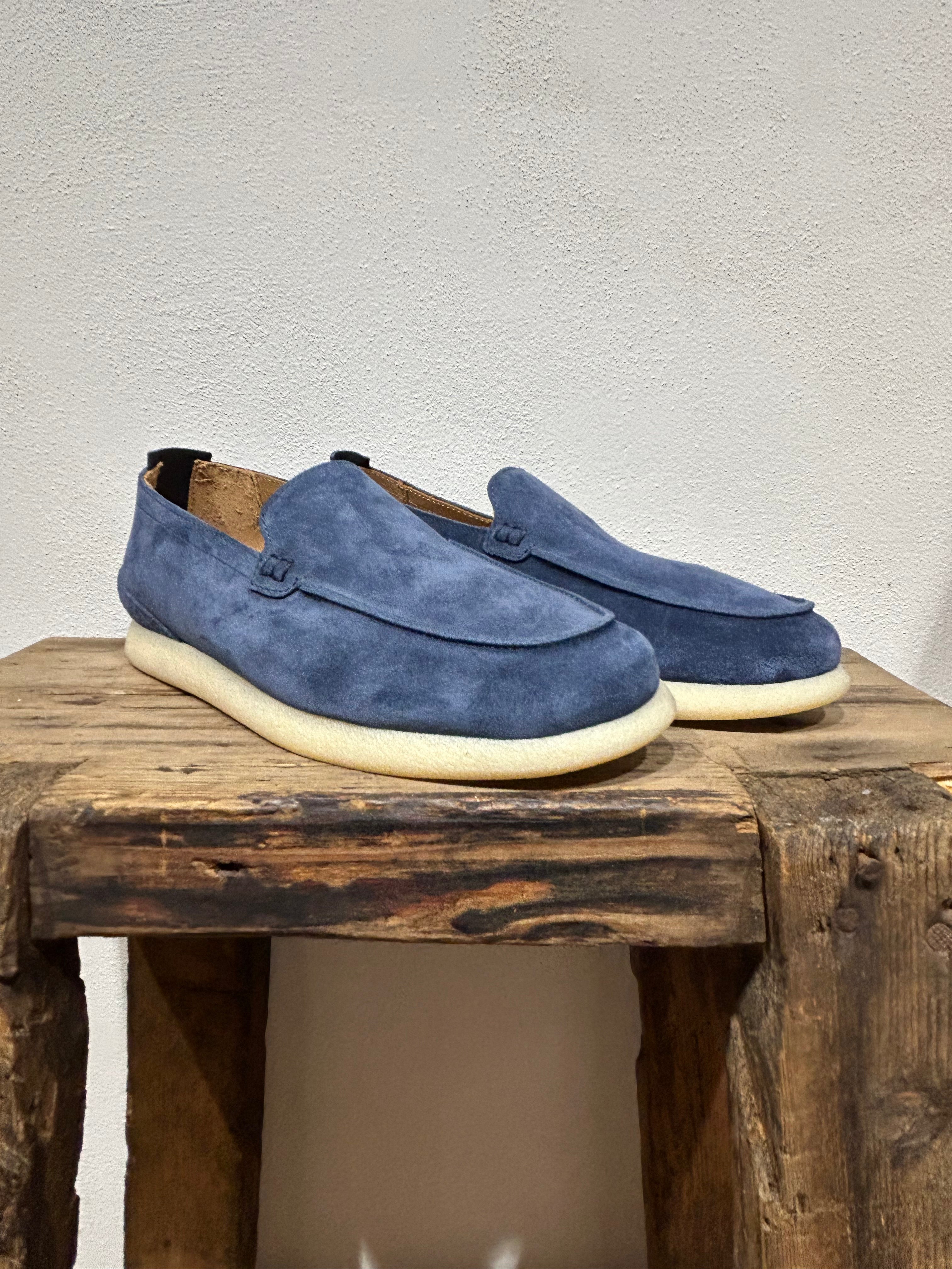 SNEAKERS SLIP ON KEBO 100% PELLE INCAMOSCIO SUOLA IN GOMMA  NATURALE 100% MADE IN ITALY