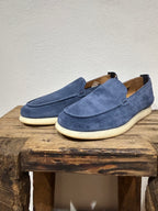 SNEAKERS SLIP ON KEBO 100% PELLE INCAMOSCIO SUOLA IN GOMMA  NATURALE 100% MADE IN ITALY