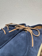 STRINGATA KEBO 100% CAMOSCIO NAVY GOMMA NATURALE MADE IN ITALY