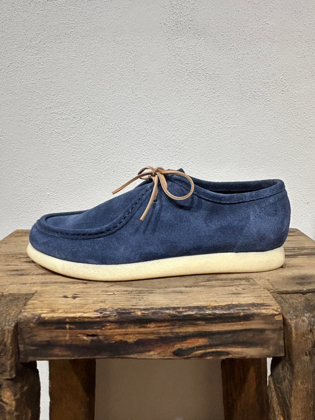 STRINGATA KEBO 100% CAMOSCIO NAVY GOMMA NATURALE MADE IN ITALY