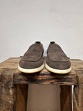 SNEAKERS SLIP ON KEBO 100% CAMOSCIO TESTA DI MORO GOMMA NATURALE