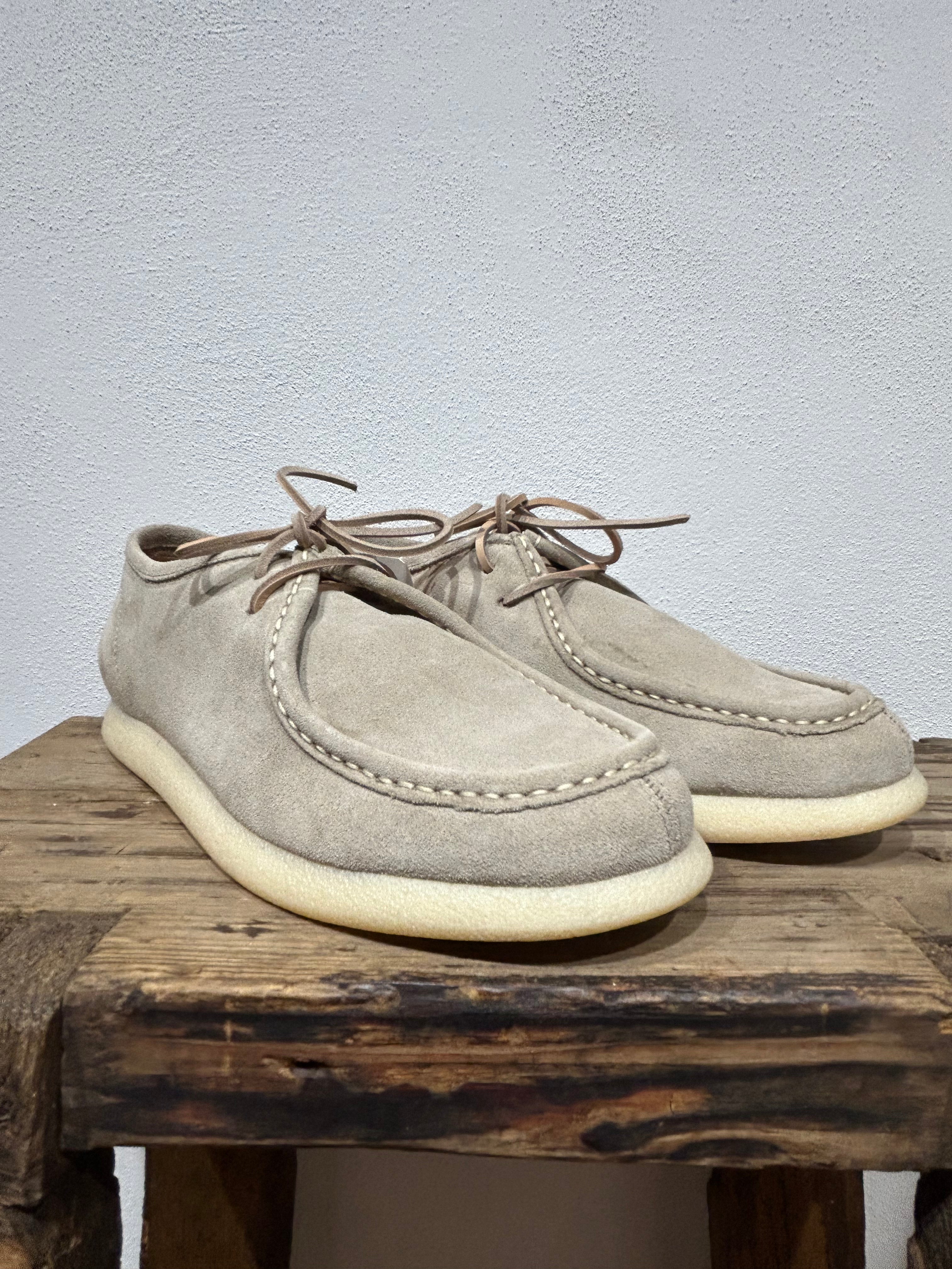 STRINGATA KEBO IN CAMOSCIO COLORE SABBIA GOMMA NATURALE 100% MADE IN ITALY