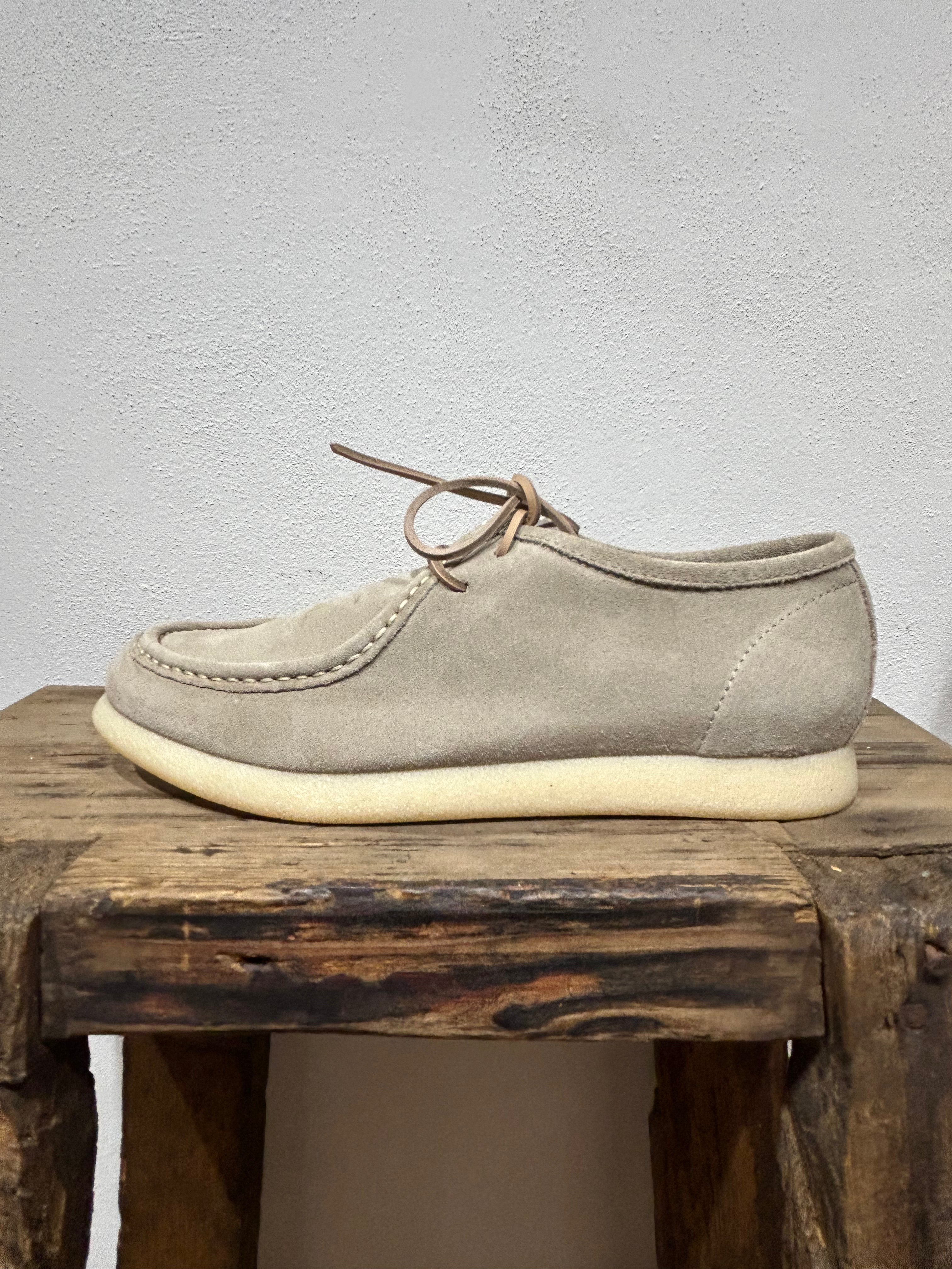 STRINGATA KEBO IN CAMOSCIO COLORE SABBIA GOMMA NATURALE 100% MADE IN ITALY