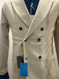 AG TREND GIACCA DOPPIOPETTO COLORE BEIGE COTONE 100% MADE IN ITALY GM10 COT7 51