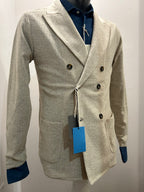 AG TREND GIACCA DOPPIOPETTO COLORE BEIGE COTONE 100% MADE IN ITALY GM10 COT7 51