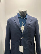 AG TREND GIACCA MONOPETTO BLUE COTONE ED ELASTANE 100% MADE IN ITALY