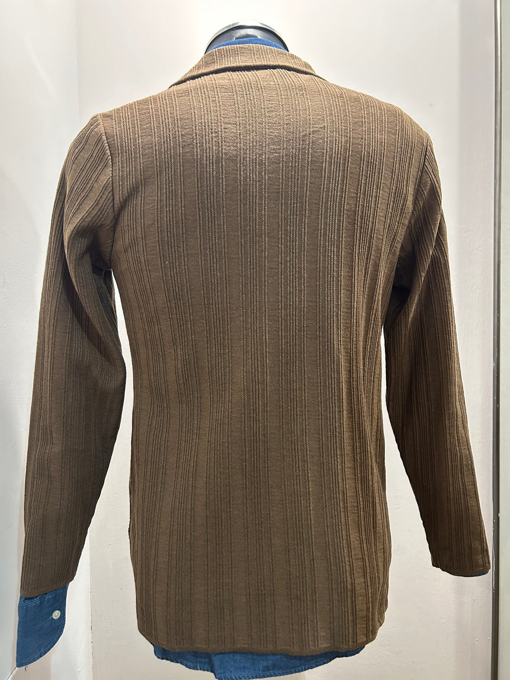 AG TREND GIACCA DOPPIOPETTO IN COTONE COLORE MARRONE 100% MADE IN ITALIA GM11 COT8 55