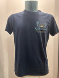 BOWERY NYC T-SHIRT 100% COTONE ALGODON NAVY 100% MADE IN ITALY