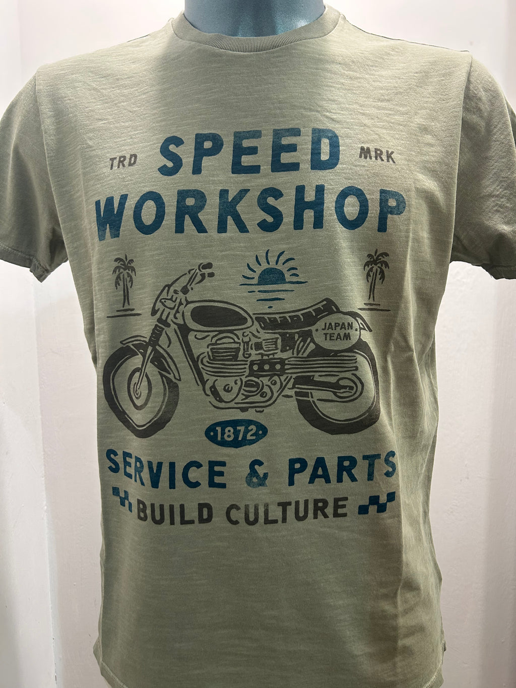BOWERY NYC T-SHIRT VERDE 100% CORONE ALGODON 100% MADE IN ITALY