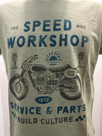 BOWERY NYC T-SHIRT VERDE 100% CORONE ALGODON 100% MADE IN ITALY