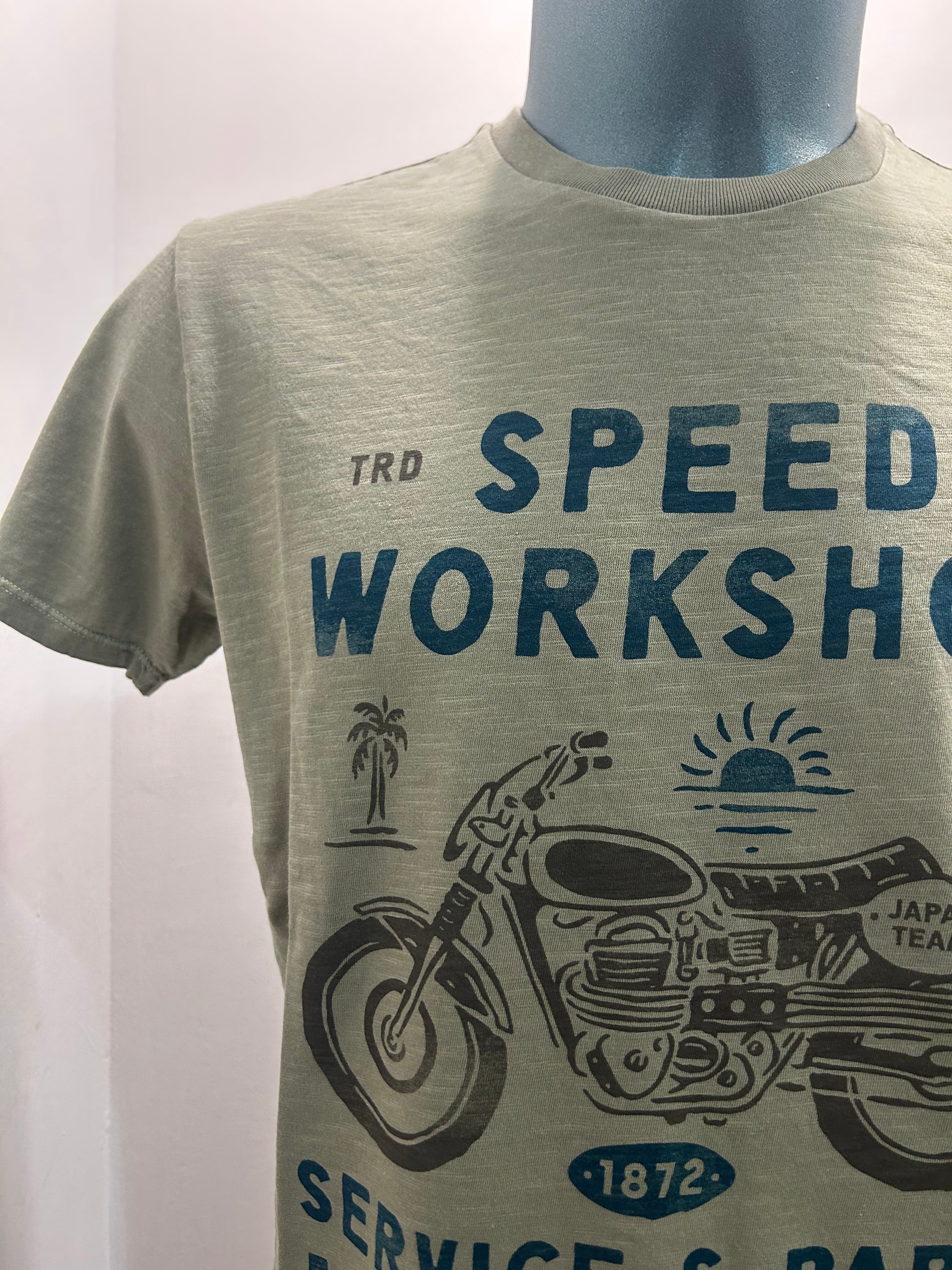 BOWERY NYC T-SHIRT VERDE 100% CORONE ALGODON 100% MADE IN ITALY