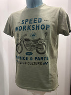 BOWERY NYC T-SHIRT VERDE 100% CORONE ALGODON 100% MADE IN ITALY