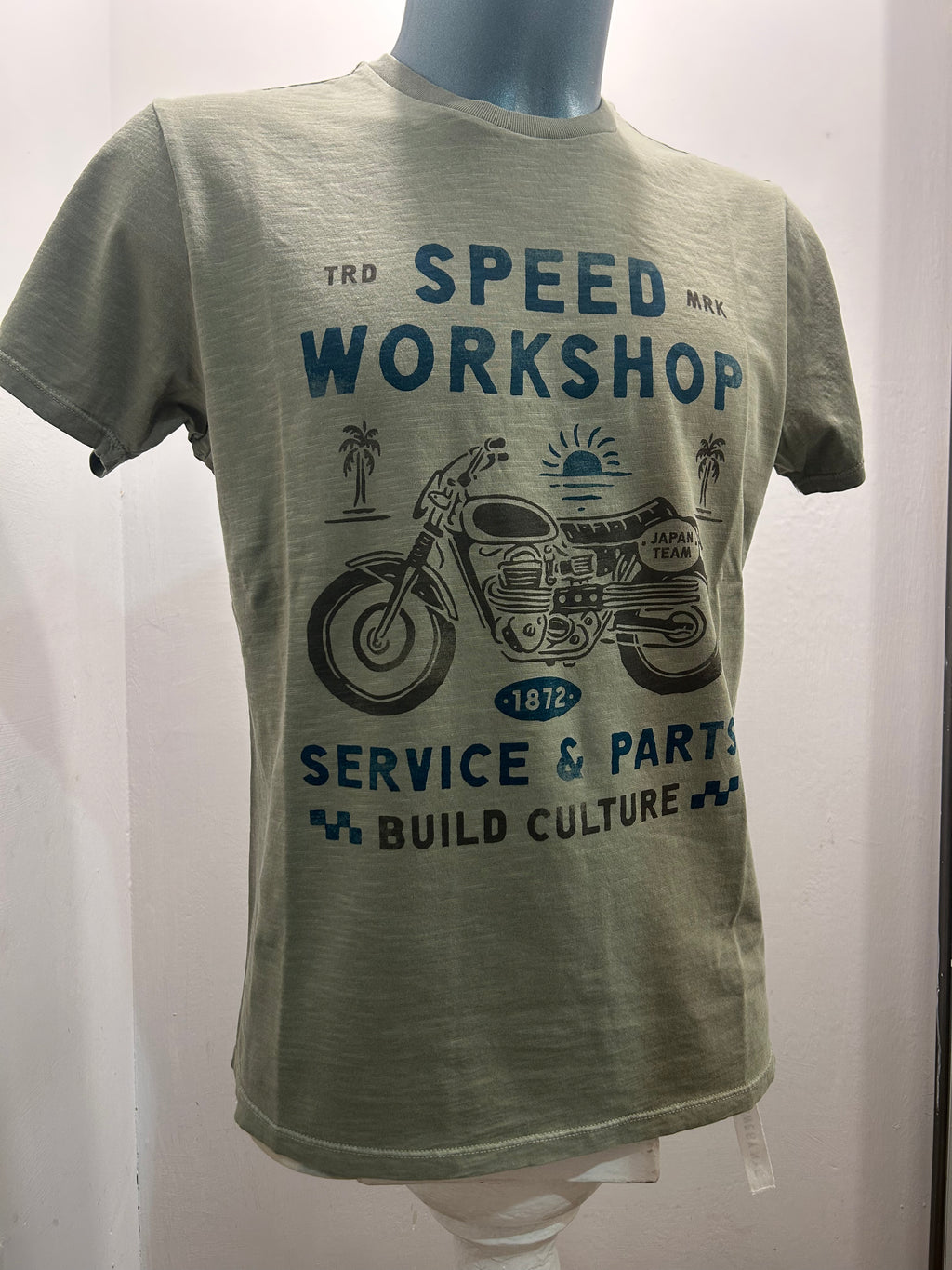 BOWERY NYC T-SHIRT VERDE 100% CORONE ALGODON 100% MADE IN ITALY