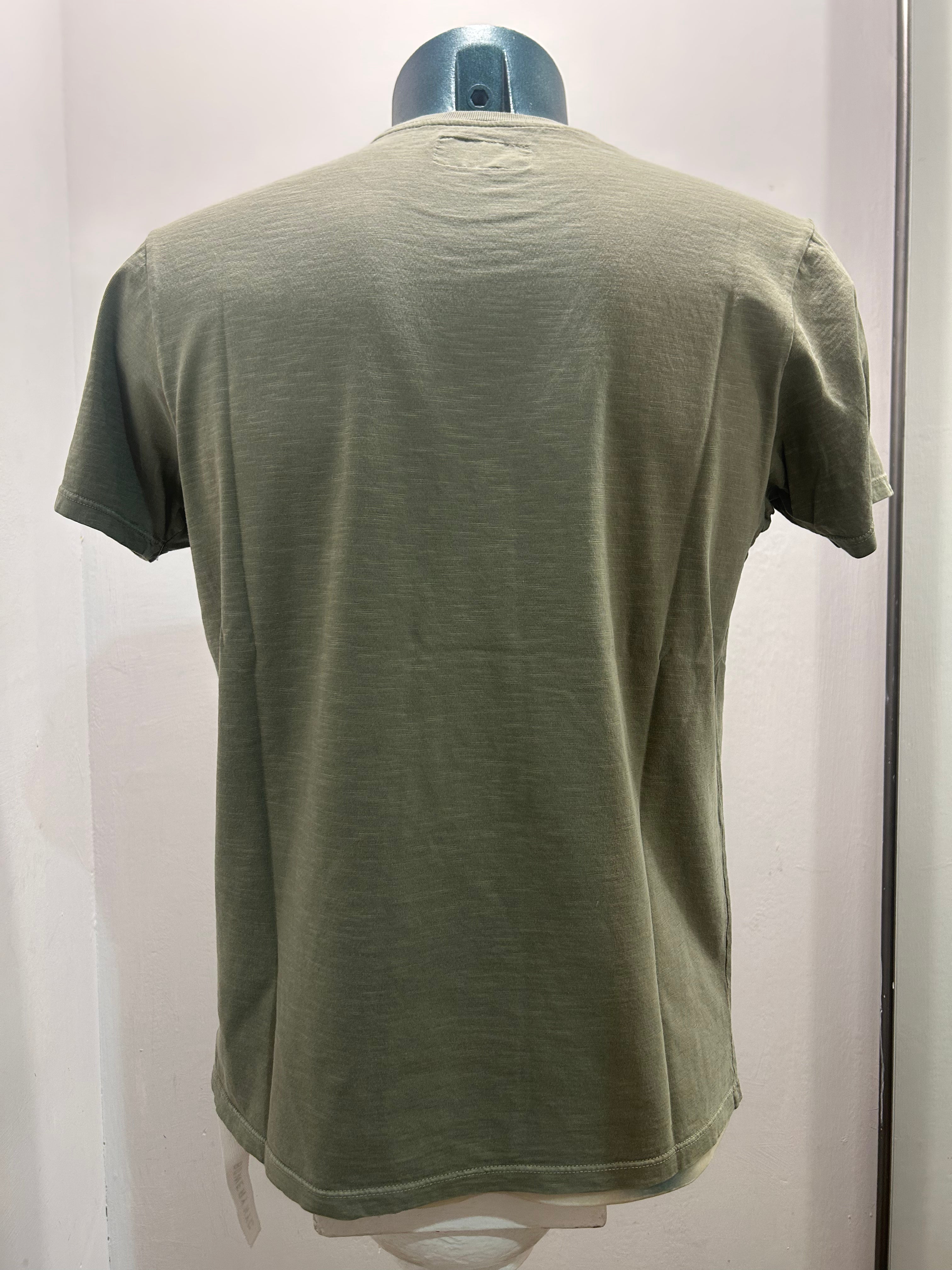 BOWERY NYC T-SHIRT VERDE 100% CORONE ALGODON 100% MADE IN ITALY