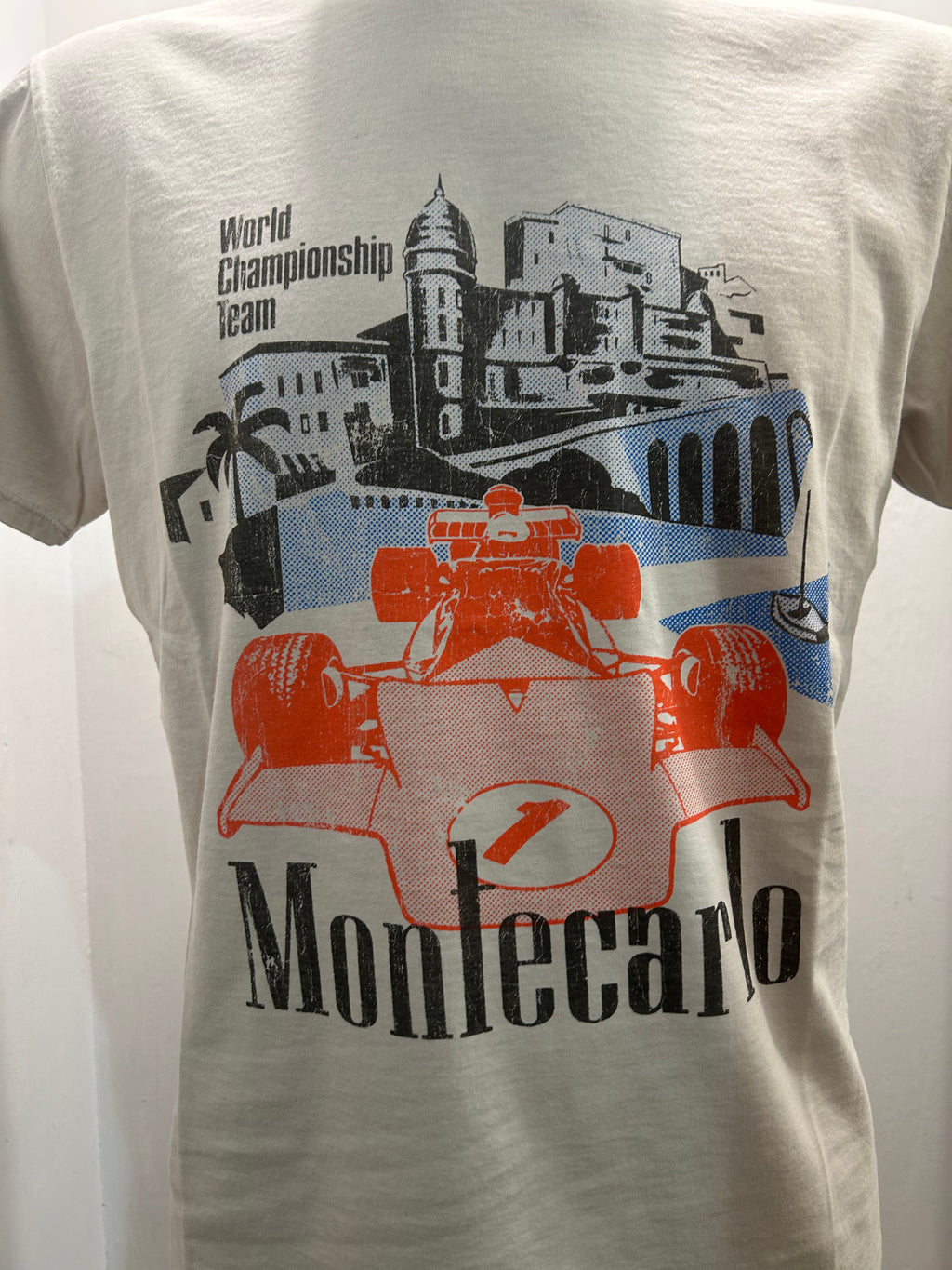 BOWERY NYC T- SHIRT BEIGE STONE 100% COTONE ALGODON 100% MADE IN ITALY