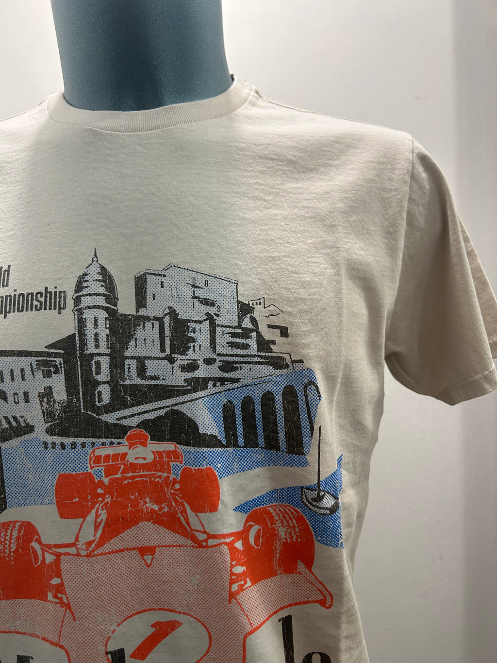BOWERY NYC T- SHIRT BEIGE STONE 100% COTONE ALGODON 100% MADE IN ITALY