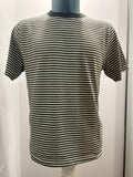 IN THE BOX T-SHIRT STRIPE VERDE MILITARE/PANNA 85% COTONE 15% LINO 100% MADE IN ITALY