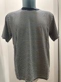N THE BOX T-SHIRT STRIPE PANNA/BLU 85% COTONE 15% LINO 100% MADE IN ITALY