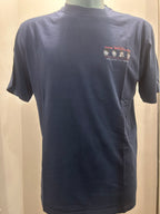 IN THE BOX T-SHIRT BEATLES WELCOME BLUE NAVY 100% MADE IN ITALY 100% COTONE