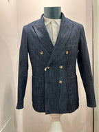 AG TREND GIACCA LIGHT DENIM DOPPIOPETTO 100% MADE IN ITALY GD40 P862 43
