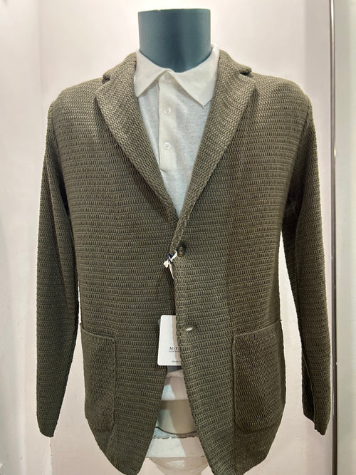 AG TREND GIACCA MONOPETTO 100% COTONE COLORE VERDE 100% MADE IN ITALY GMA9 COT6 06