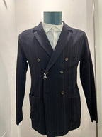 AG TREND GIACCA DOPPIOPETTO IN COTONE COLORE BLUE 100% MADE IN ITALIA GM11 COT8 43