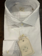 GMF CAMICIA FIT REGOLARE COLORE BIANCO COLLO FRANCESE 100% LINO MADE IN ITALY 961301/04