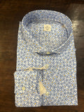 GMF CAMICIA FIT REGOLARE CON GRAFICA FLOREALE 100% COTONE COLLO FRANCESE 961276/01 MADE IN ITALY