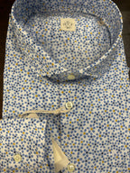 GMF CAMICIA FIT REGOLARE CON GRAFICA FLOREALE 100% COTONE COLLO FRANCESE 961276/01 MADE IN ITALY