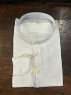 GMF CAMICIA/POLO FIT REGOLARE COLORE BIANCO CON 4 BOTTONI 100% VISCOSA MADE IN ITALY 961119/01