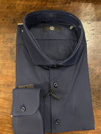 GMF CAMICIA FIT REGOLARE NO STIRO STRETCH CON COLLO FRANCESE COLORE BLUE NYLON E SPANDEX 961930/03