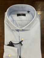 GMF CAMICIA FIT REGOLARE NO STIRO STRETCH CON COLLO FRANCESE COLORE CELESTE NYLON E SPANDEX 961930/02