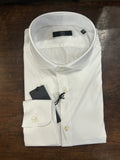 GMF CAMICIA FIT REGOLARE NO STIRO STRETCH CON COLLO FRANCESE COLORE BIANCO NYLON E SPANDEX 961930/01