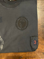SCHOTT T-SHIRT COLORE NAVY CON PATCH VESTIBILITA’ REGOLARE 100% COTONE