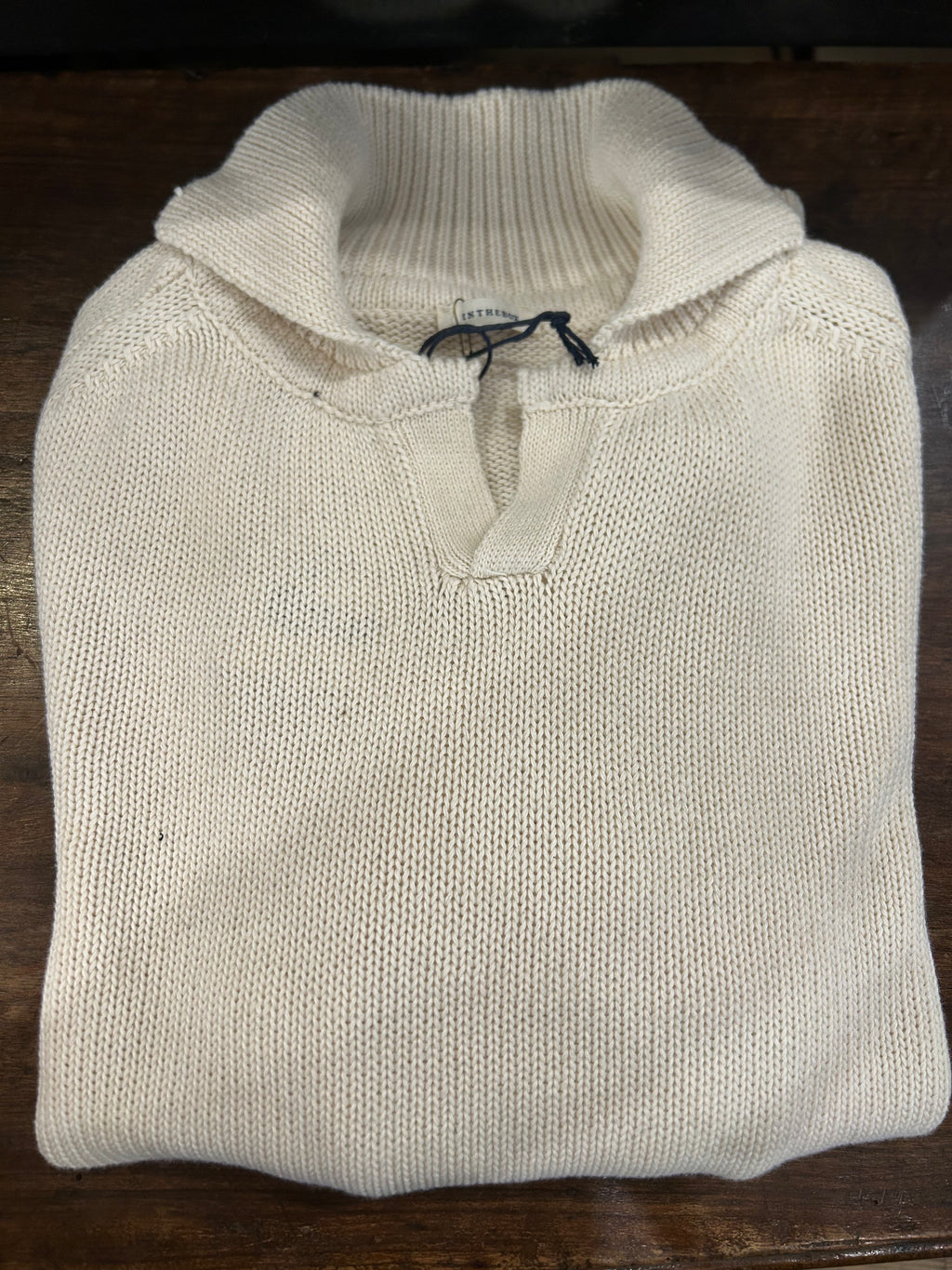 IN THE BOX MAGLIA POLO 100% COTONE COLORE PANNA 100% MADE IN ITALY