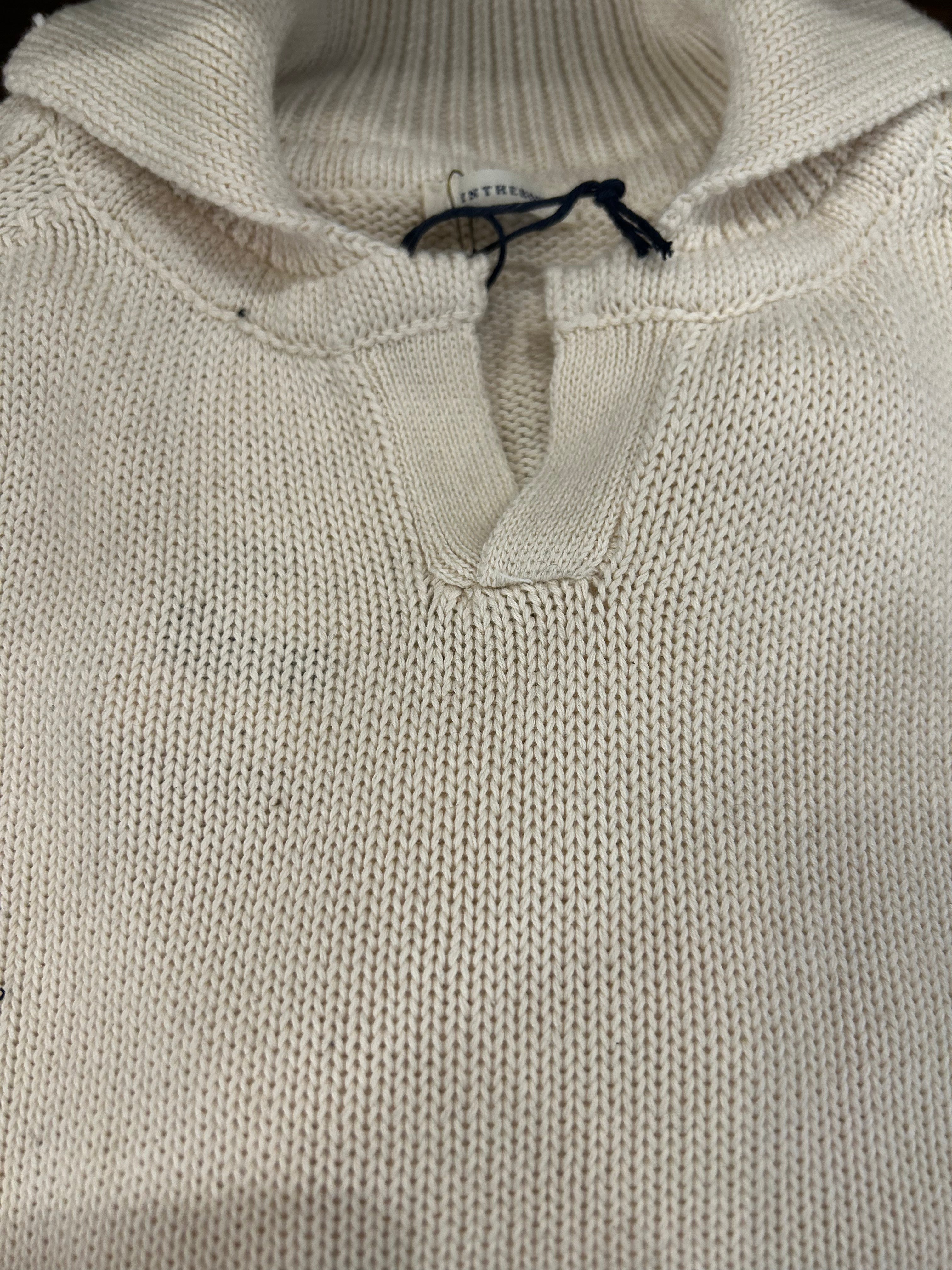 IN THE BOX MAGLIA POLO 100% COTONE COLORE PANNA 100% MADE IN ITALY