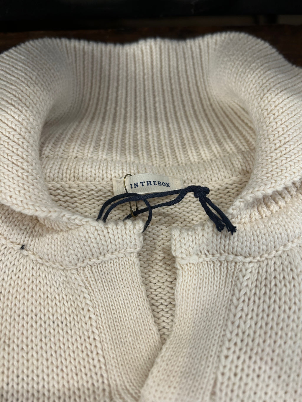 IN THE BOX MAGLIA POLO 100% COTONE COLORE PANNA 100% MADE IN ITALY