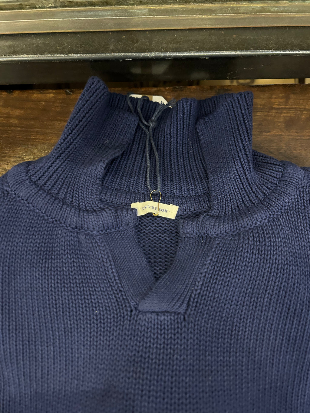 IN THE BOX MAGLIA POLO 100% COTONE COLORE BLUE 100% MADE IN ITALY
