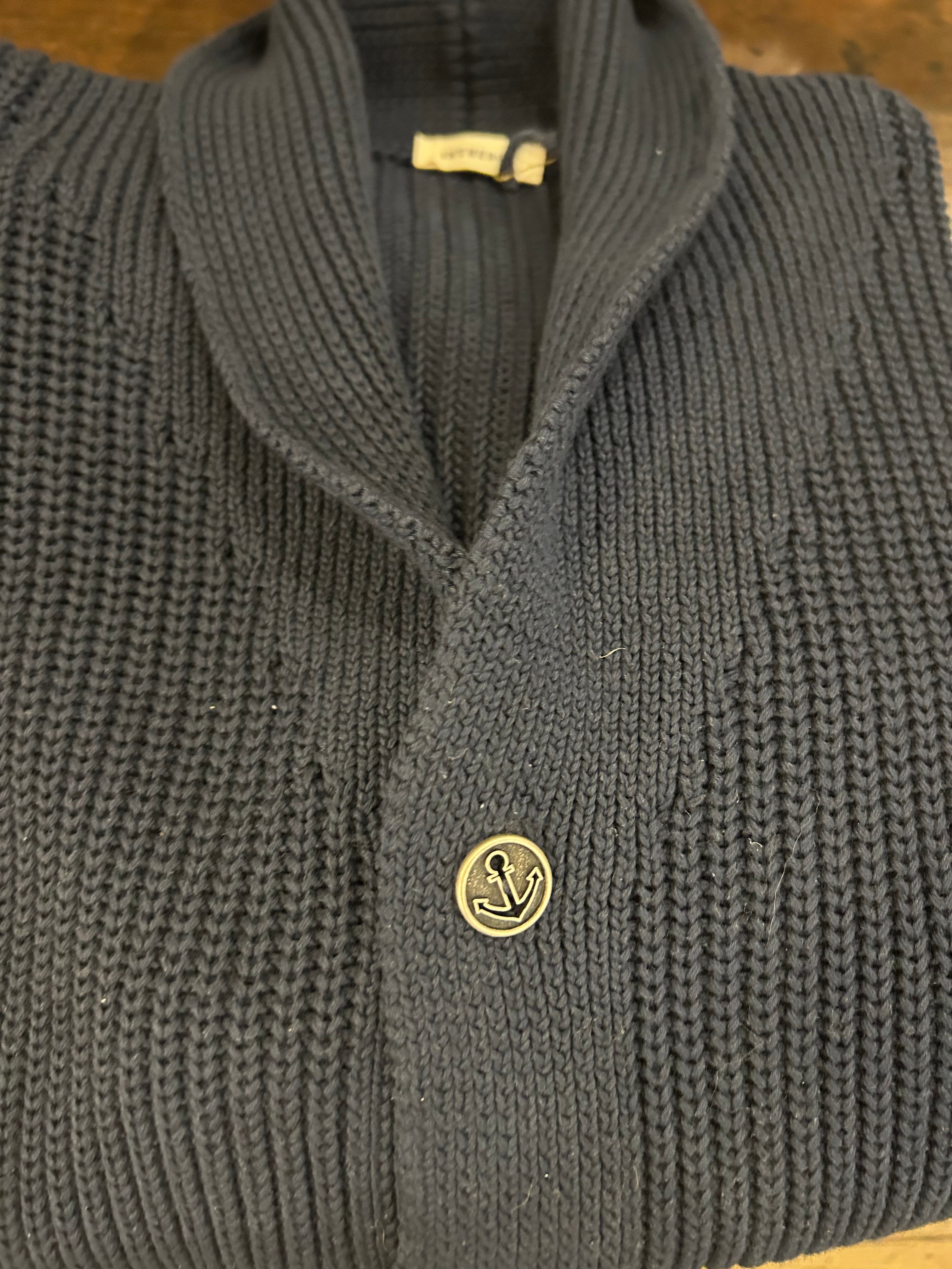 IN THE BOX CARDIGAN 100% COTONE COLORE BLUE 100% MADE IN ITALY