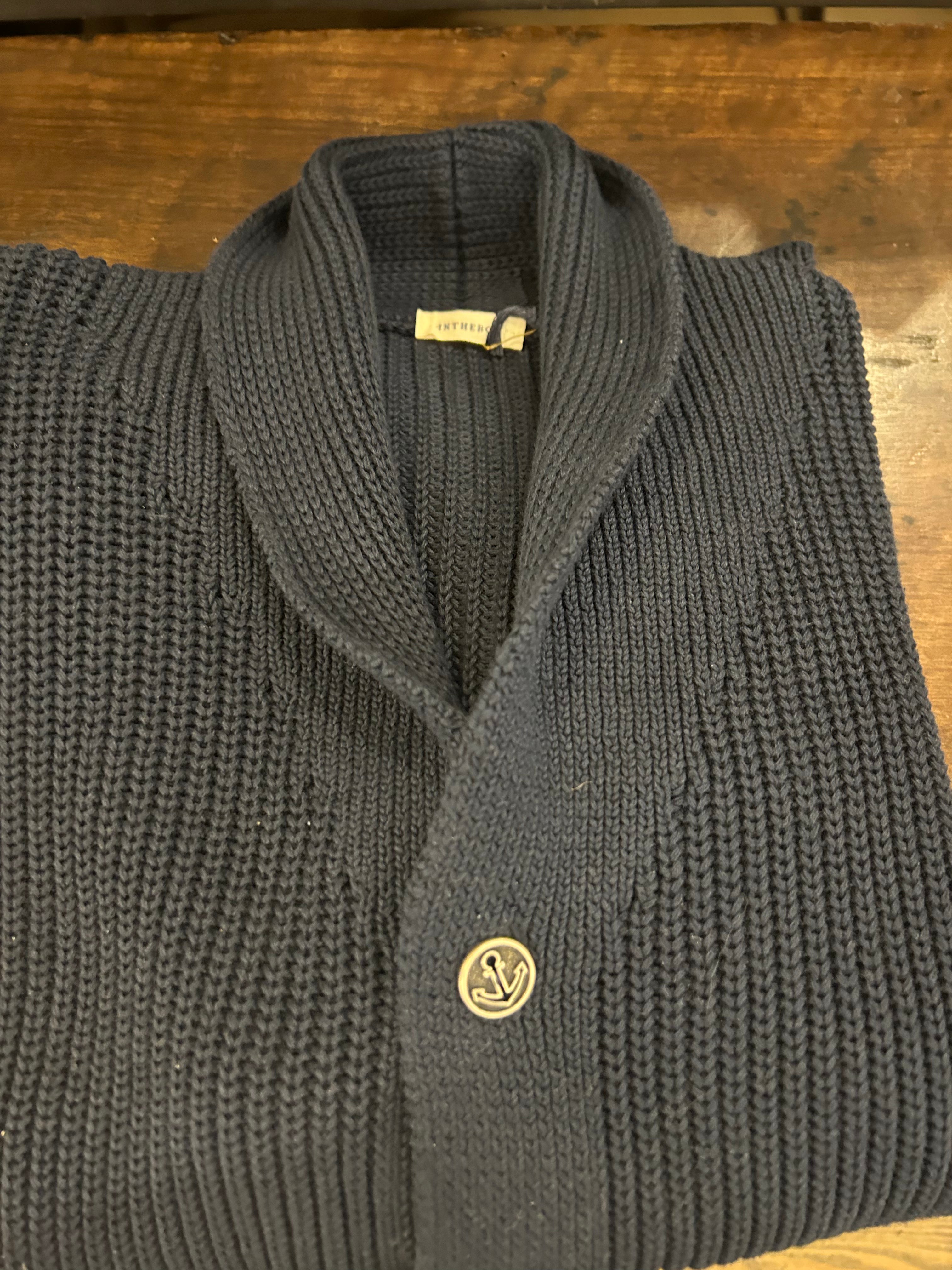 IN THE BOX CARDIGAN 100% COTONE COLORE BLUE 100% MADE IN ITALY